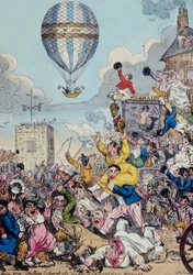 Ascensão do Sr. Sadler de Hackney, 1811