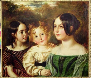 As crianças do bosque - Emily, Frederick e Mary, c.1845 (óleo sobre tela)