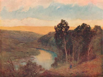 "Afternoon Sunshine on the Galloway Hills", c1893