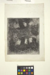 Paisagem com Faun And Pool (Paisagem Reflectida) (gravura)