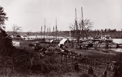 Broadway Landing, Rio Appomattox, 1864.  