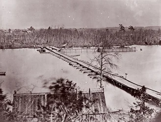 Ponte Pontoon, Broadway Landing, Rio Appomattox, 1861-65.