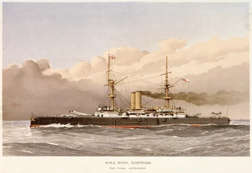 Navio de guerra HMS "Royal Sovereign