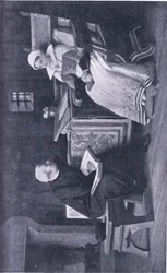 Lady Jane Grey na Torre, ilustração da Biblioteca Mundial de Melhores Livros, c.1940