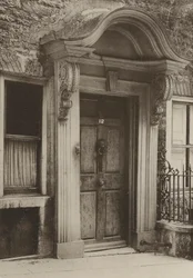 Porta, Stamford, Northants (foto a p/b)