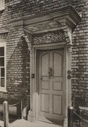 Doorway, West Street, Rye, Sussex (foto a p/b)