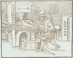 Forjando um ímã, de De Magnete de William Gilbert