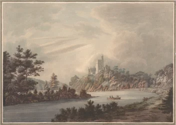 Paisagem, Castelo junto a um rio