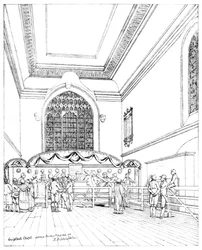Interior da capela de Guildhall, cidade de Londres, 1886