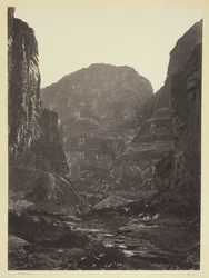 Cañon de Kanab Wash, Rio Colorado, Looking South, 1872.