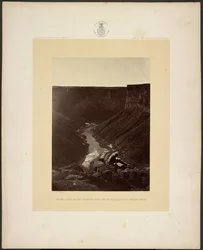 Grand Cañon do rio Colorado, boca de Kanab Wash, olhando para oeste