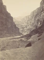 Grand Cañon of the Colorado River, Mouth of Kanab Wash, olhando para Oeste, 1872.