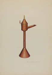 Whale Oil Lamp, c. 1938.