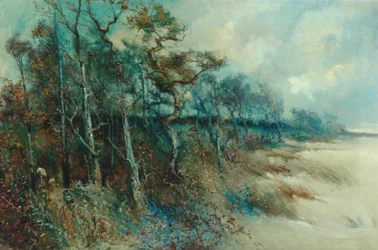 Árvores em uma paisagem de areia, Heysham, 1915