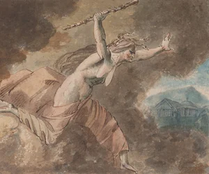 Inveja da Casa da Inveja de Ovídio Livro II, linhas 760-796 reto..., 1770-80.