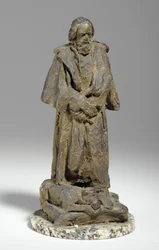 Maquete para Alfred, Lord Tennyson sentado no Trinity College, Cambridge, c.1909 (gesso)