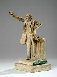 Maquete para a estátua de William Ewart Gladstone on the Strand, Londres, c.1905 (gesso)