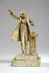 Maquete para a estátua de William Ewart Gladstone on the Strand, Londres, c.1905 (gesso)
