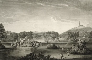 West Wycombe Park, gravado por William Woollett (1735-85)