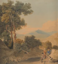 Paisagem com figuras