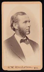 Retrato de Gerry Whiting Hazleton 1829-1920, antes de 1876.