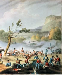 Batalha de Maida, 4 de julho de 1806, gravada por Thomas Sutherland (bc1785) (detalhe de 70293)