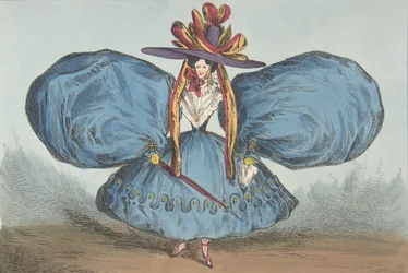 Odidades Modernas por P. Pry Esq., Plate 1st: The Sleeves Curiously Cut, Ay There