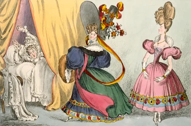Morning, Noon, Night, publicado por Thomas McLean, Londres (gravura colorida) (ver também 188367)
