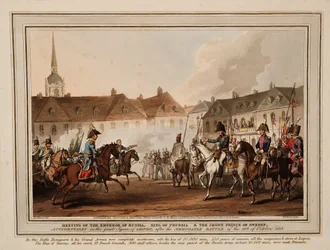 O Encontro dos Imperadores da Rússia e Áustria, Rei da Prússia e Príncipe Herdeiro da Suécia em Lei