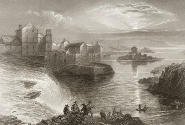 Ballyshannon, Condado de Donegal, de &39;Cenário e Antiguidades da Irlanda&39; por George Virtue, de 1860