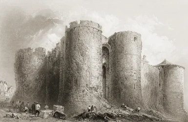 Castelo do rei John, Limerick, Irlanda, de &39;Cenário e antiguidades da Irlanda&39; por George Virtue, de 1860