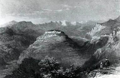 Residência de Lady Hester Stanhope em Joon, no Monte Líbano, 1845
