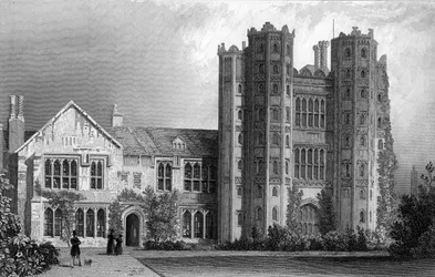 Camada Marney Tower, Essex, gravada por Henry Wallis, 1832