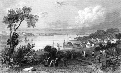 Manningtree, Essex, gravado por Charles Mottram, 1832