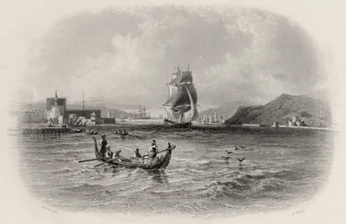 Os Dardanelos, na Turquia, gravados por R. Willis