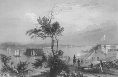 Os estreitos de Fort Hamilton