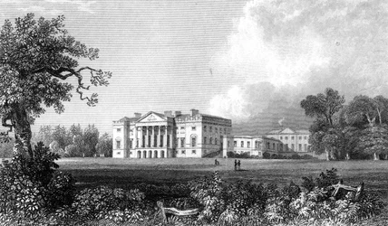 Thorndon Hall, Essex, gravado por Henry Adland, 1831
