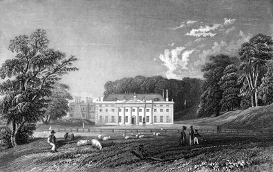 Weald Hall, Essex, gravado por John Rogers, 1833