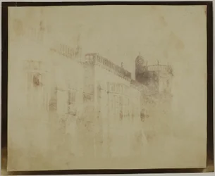 Abadia de Lacock, fachada sul em direcção à torre de Sharington