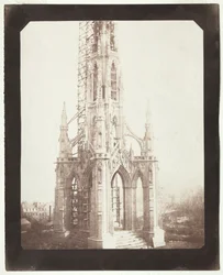 Scott Monument Under Construction, 1844.