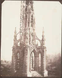 Monumento a Scott antes da conclusão, Edimburgo