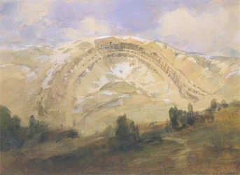Folded Strata, um Grande Arco Geológico, Colorado, 1874.