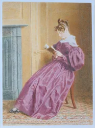 Sra. Gurney Hoare, c.1837 (lápis, wc e guache sobre papel)