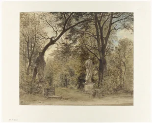 Estátuas de jardim em Chiswick Park