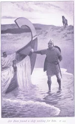 Sir Bors encontrou um navio esperando por ele