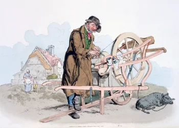 Knife Grinder, de &39;Costume of Great Britain&39;, publicado por William Miller, 1805