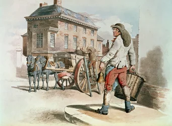Recuse Collector, de &39;Costumes of Great Britain&39;, publicado por William Miller, 1805