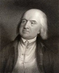 Jeremy Bentham, gravado por S. Freeman (1773-1857), da National Portrait Gallery, volume IV, publicado em 1835