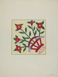 Pieced Quilt 1 Square, c. 1940.