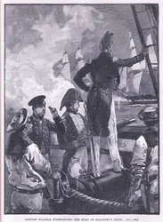 Capitão Walpole interceptando os navios do duque de Saldanha